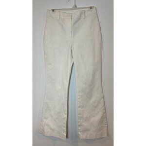 TWP Pants Chino Bootcut Flare Flat Front Cream Made in USA Size 4